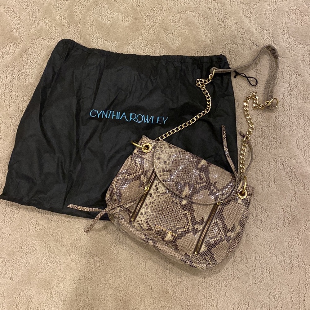 Cynthia Rowley Snakeskin Crossbody Bag